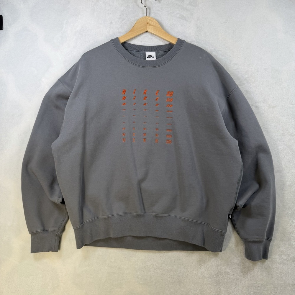 Nike SB Crewneck Sweatshirt In Smoke Grey Men's Size Large